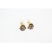 Earrings Enamel Jhumki Dangle Sterling Silver 925 Onyx Bead Traditional E285